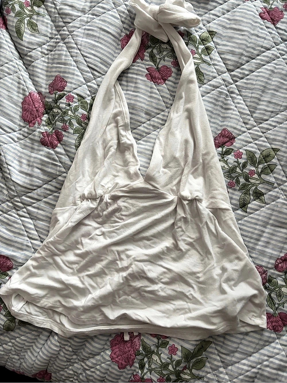 Hollister White Halter Top Size Small